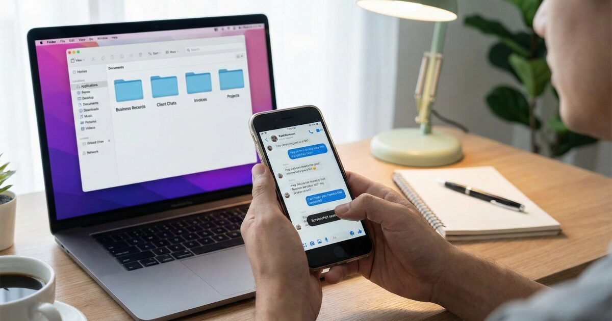 LINEチャットのスクリーンショットを保存