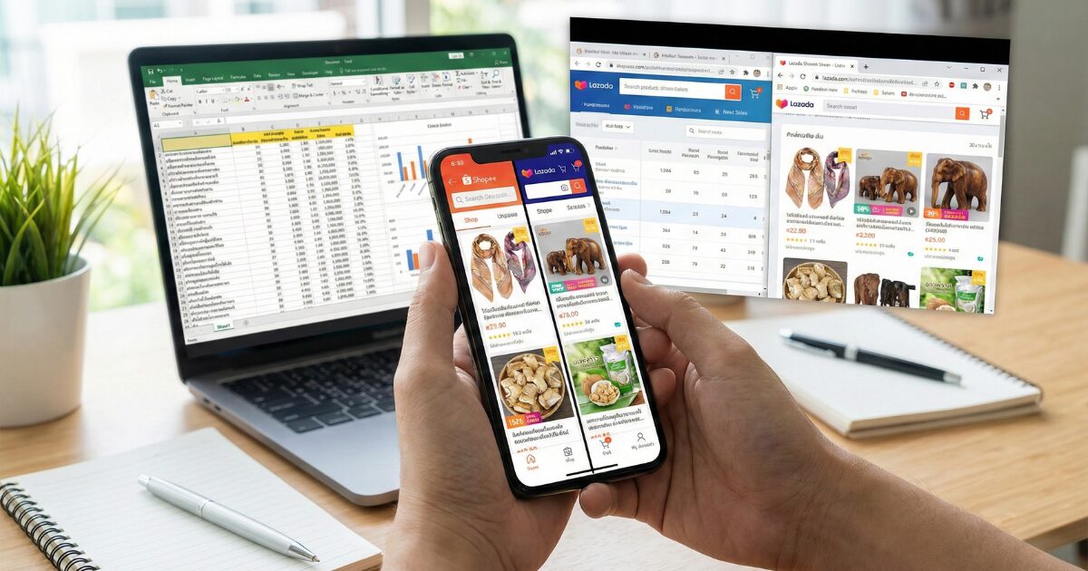 ShopeeとLazadaで商品リサーチ